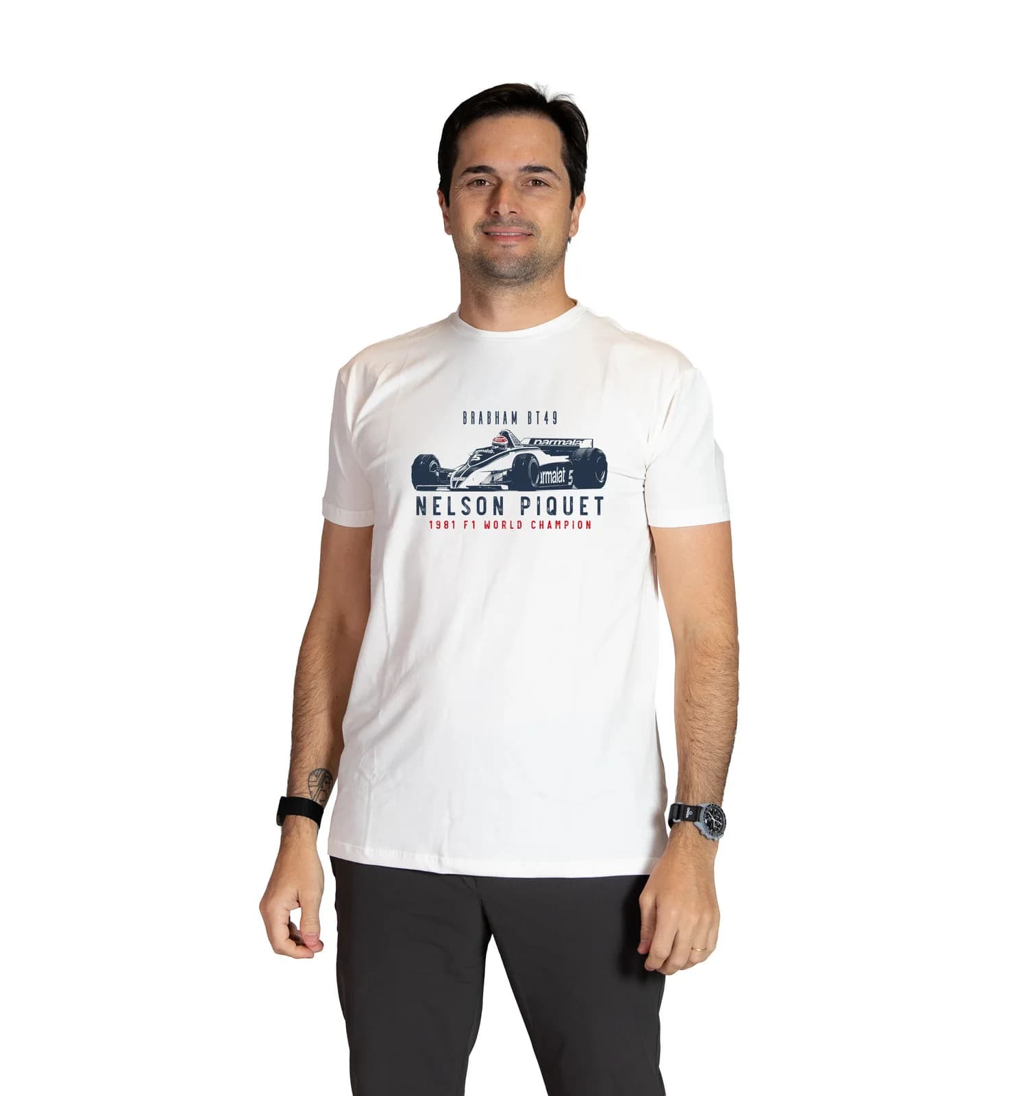 Camiseta Soft Nelson Piquet Brabham BT49 F1 Champion 1981