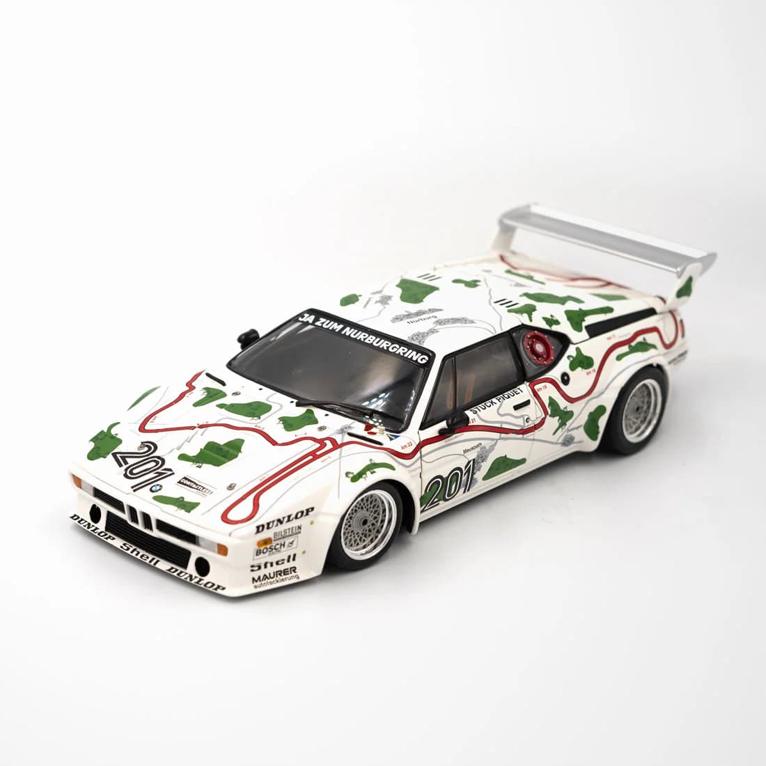 Miniatura BMW M1 1000km de Nurburgring 1980 - 1º lugar Piquet/Stuck 1:18