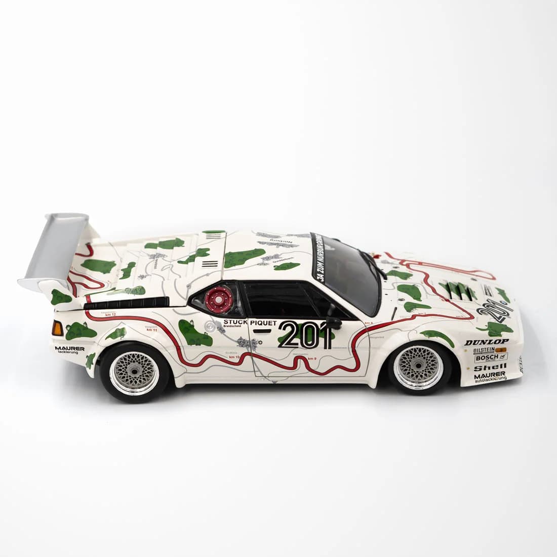Miniatura BMW M1 1000km de Nurburgring 1980 - 1º lugar Piquet/Stuck 1:18